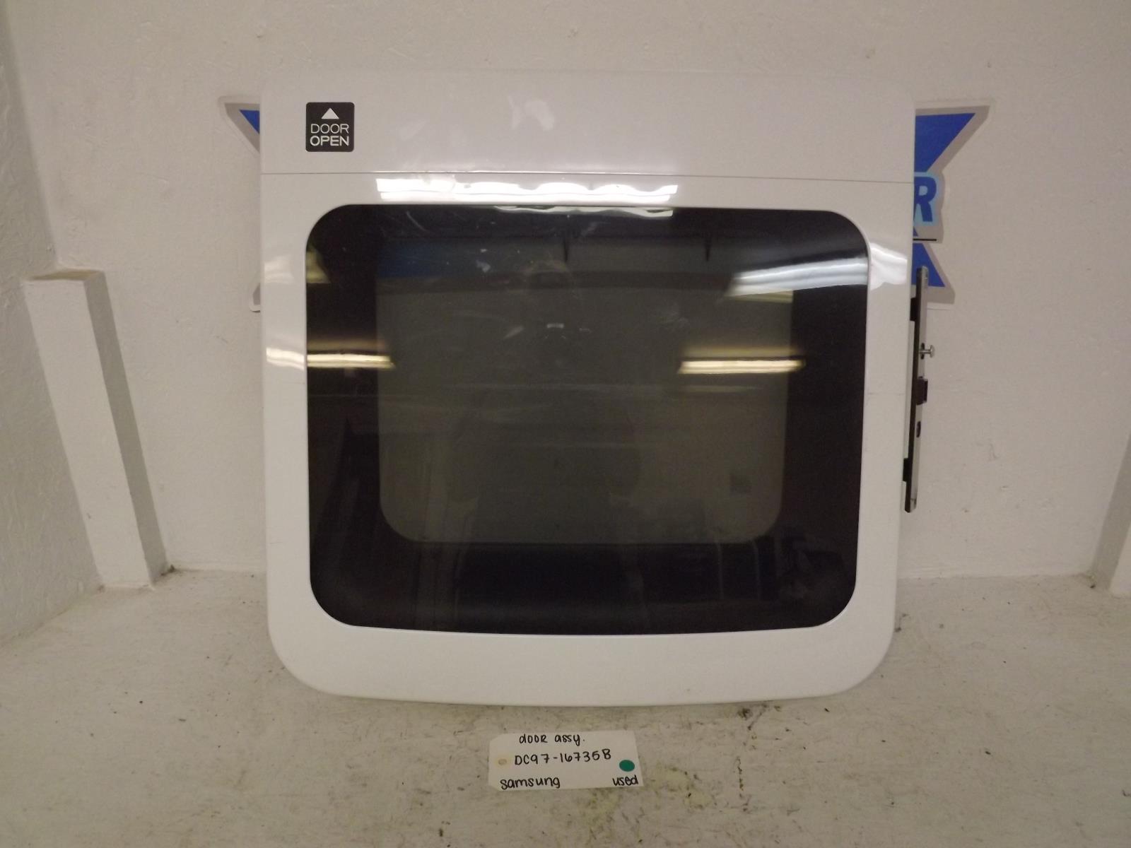 Samsung Dryer DC97-16735B Door Assembly Used Samsung Dryer DC97-16735B Door Assembly Used